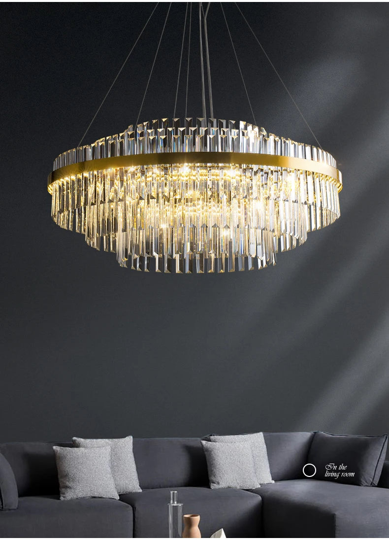 Modern Luxury LED Crystal Chandeliers