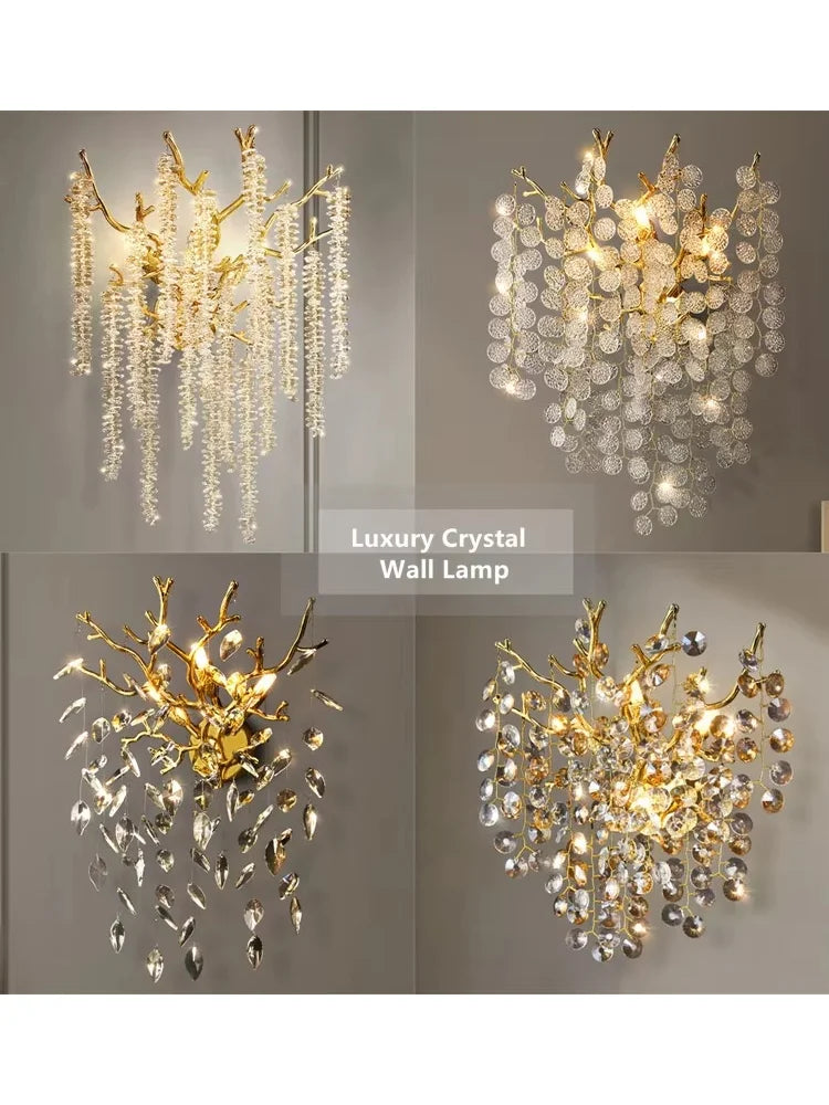 Modern Luxury Crystal Wall Lamp