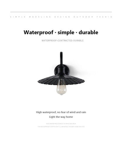 Retro Waterproof LED Wall Lamp Outdoor Courtyard Villa Garden