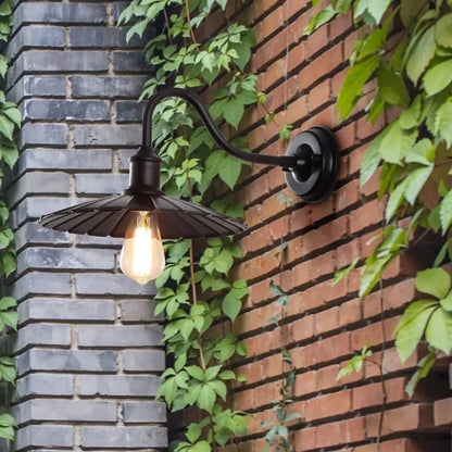 Retro Waterproof LED Wall Lamp Outdoor Courtyard Villa Garden