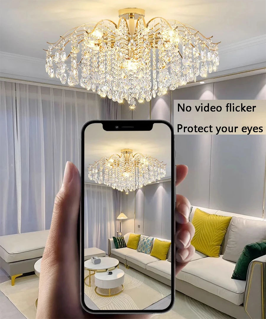 Modern Luxury Crystal Ceiling Chandelier