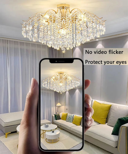 Modern Luxury Crystal Ceiling Chandelier