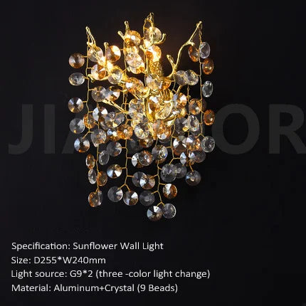 Modern Luxury Crystal Wall Lamp