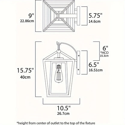 Outdoor Wall Light Fixtures, Exterior Waterproof Lanterns