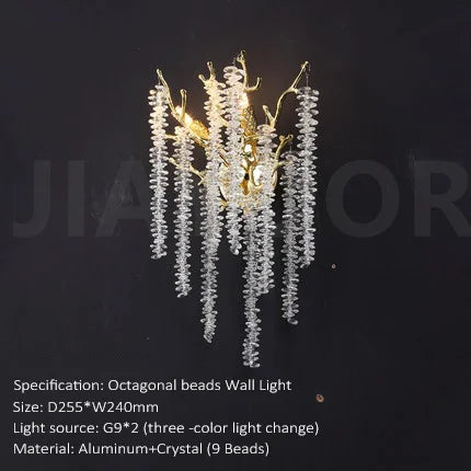 Modern Luxury Crystal Wall Lamp