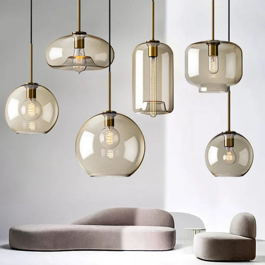 Glass Chandelier Single Multi Head
