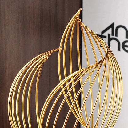 Abstract Ceramic Metal Sculpture-Home Decor