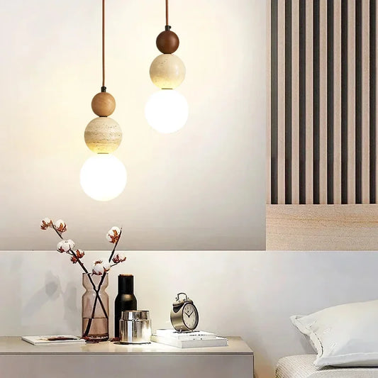 Cream Style Pendant Lamp-Medieval