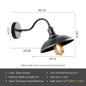 Retro Waterproof LED Wall Lamp Outdoor Courtyard Villa Garden
