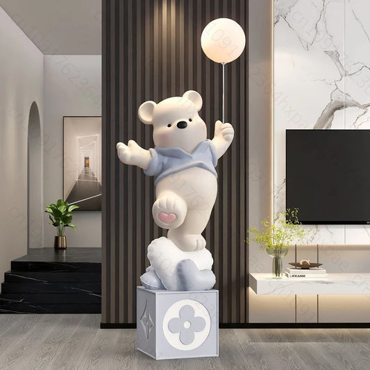 Luxury Resin Cartoon Bear Figurine