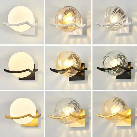 Glass Ball Wall Lamp