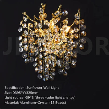 Modern Luxury Crystal Wall Lamp