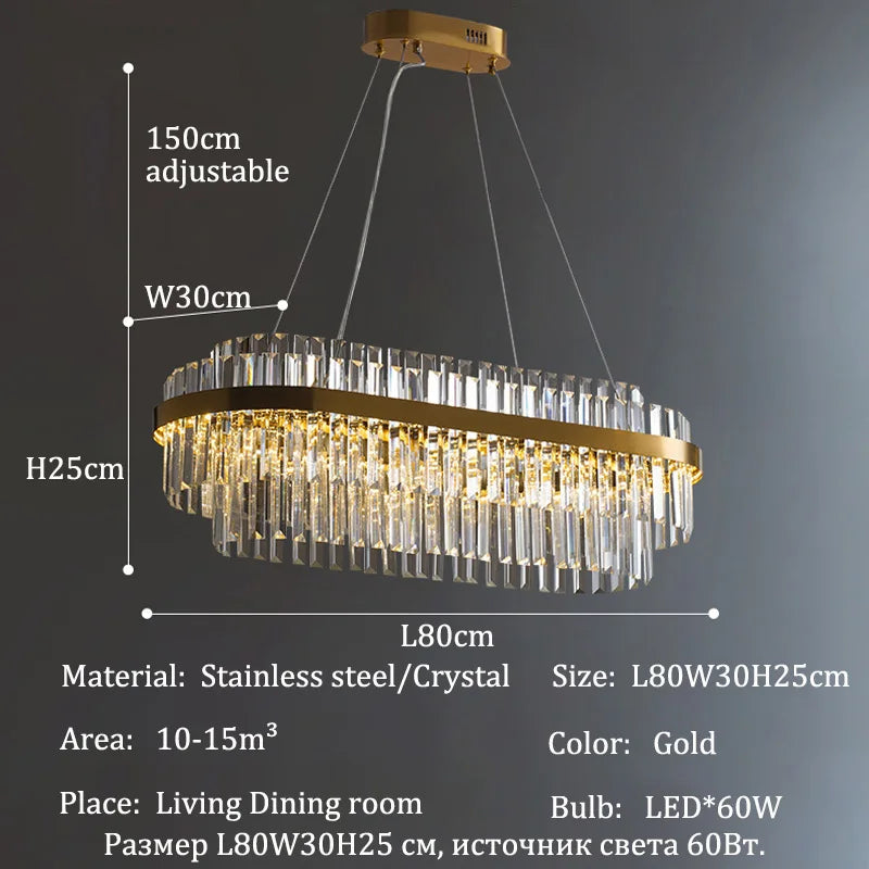Modern Luxury LED Crystal Chandeliers