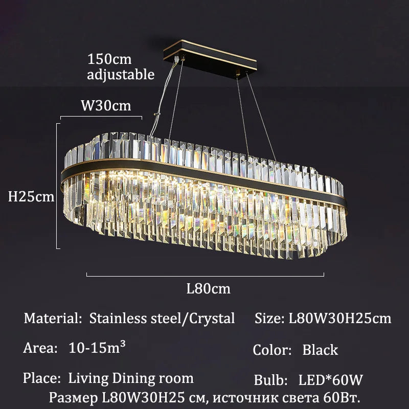 Modern Luxury LED Crystal Chandeliers