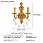 Living Room Full Copper Crystal-Wall Lamp European