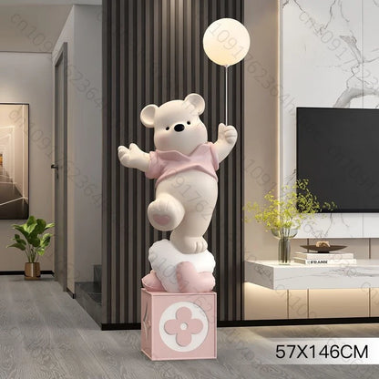 Luxury Resin Cartoon Bear Figurine