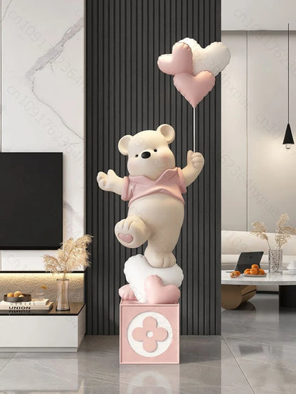Luxury Resin Cartoon Bear Figurine