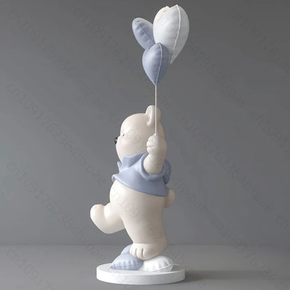 Luxury Resin Cartoon Bear Figurine