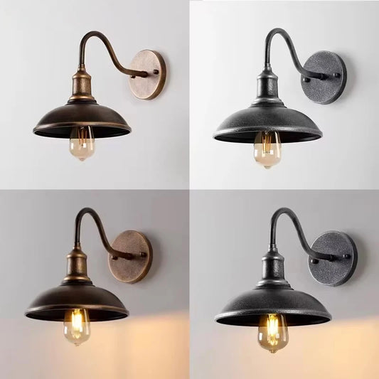 Retro Waterproof LED Wall Lamp Outdoor Courtyard Villa Garden