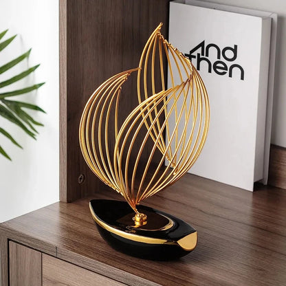 Abstract Ceramic Metal Sculpture-Home Decor