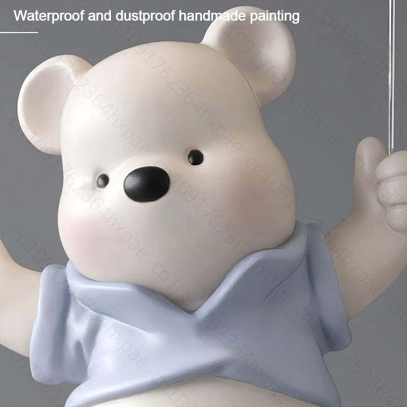 Luxury Resin Cartoon Bear Figurine