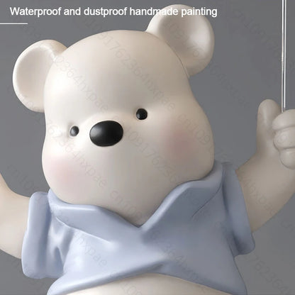 Luxury Resin Cartoon Bear Figurine